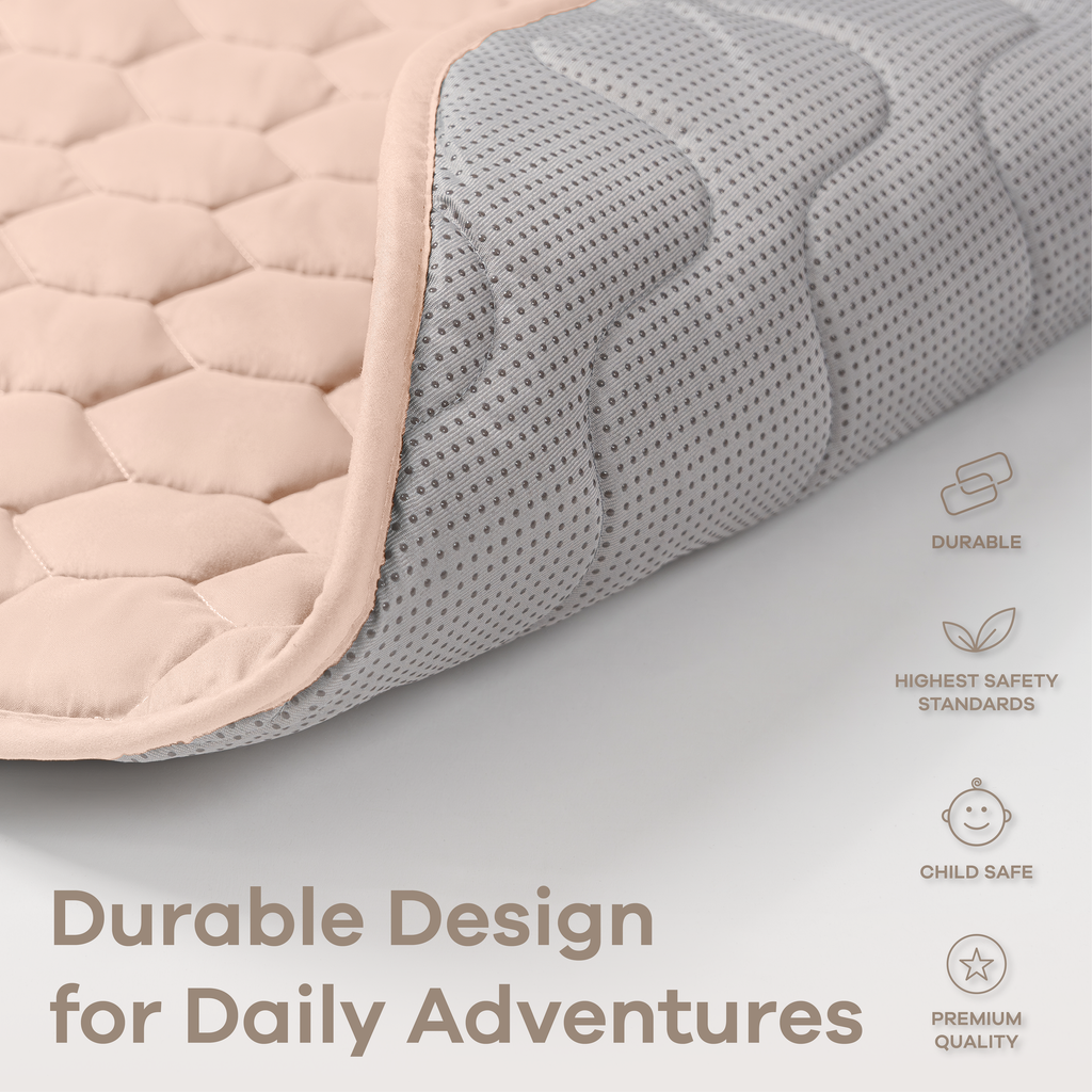 Premium Play Mat, Quilted Baby Mat for Floor by Comfy Cubs