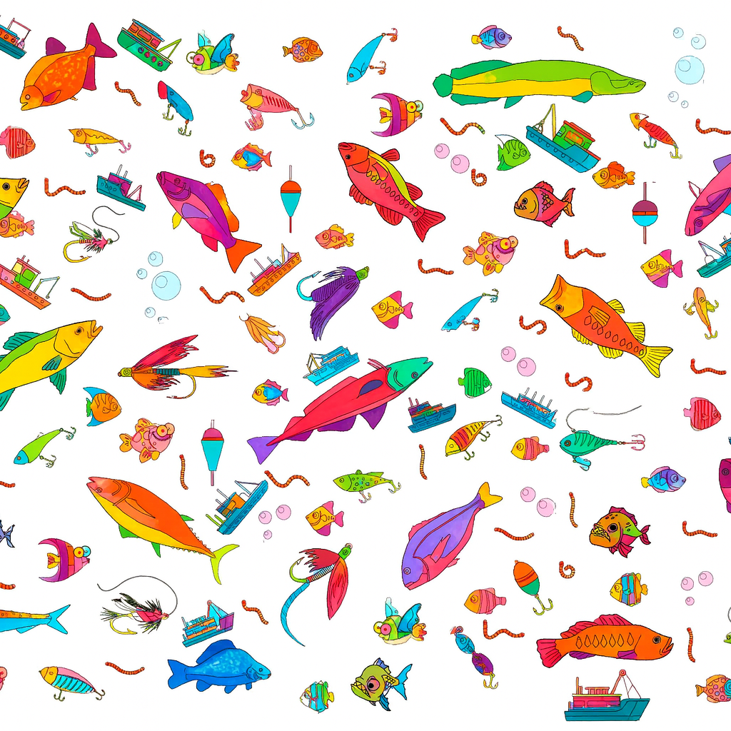 Fishing Coloring Tablecloth