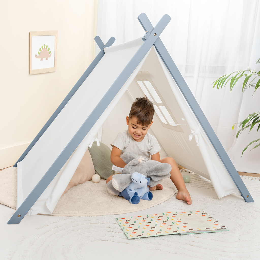 Kids Play Tent, Indoor Canvas Play Tent by Comfy Cubs