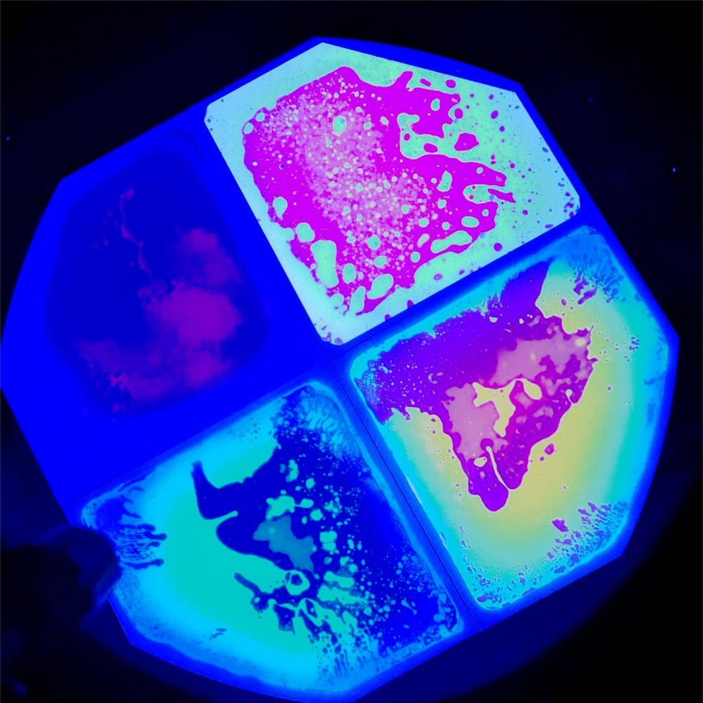 UV or Fluorescent Glow-in-the-Dark Tuff Tray Play Mat