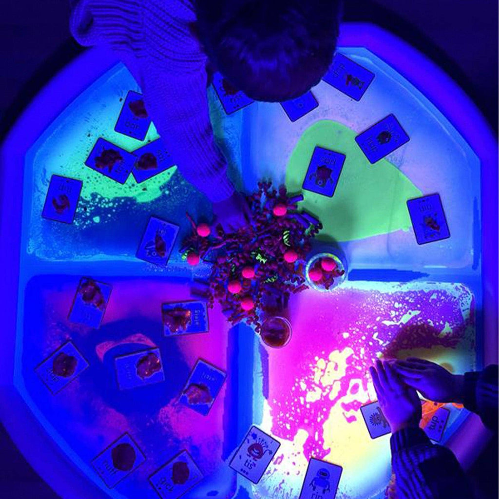UV or Fluorescent Glow-in-the-Dark Tuff Tray Play Mat